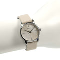  Shop Authentic Calvin Klein City White Dial White Leather Strap Watch for Women - K2G231XH - Luxxuri