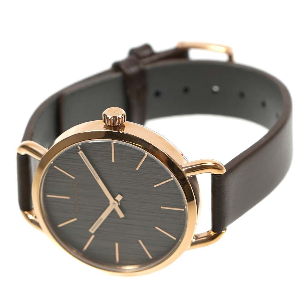  Shop Authentic Calvin Klein Even Grey Dial Brown Leather Strap Watch for Women - K7B236G3 - Luxxuri