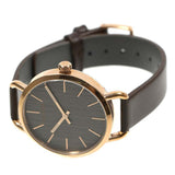  Shop Authentic Calvin Klein Even Grey Dial Brown Leather Strap Watch for Women - K7B236G3 - Luxxuri