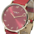 Coach Perry Red Dial Red Leather Strap Watch for Women - 14503722