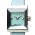  Shop Authentic Gucci G-Frame Pastel Blue Mother of Pearl Dial Blue Leather Strap Watch For Women - YA128531 - Luxxuri