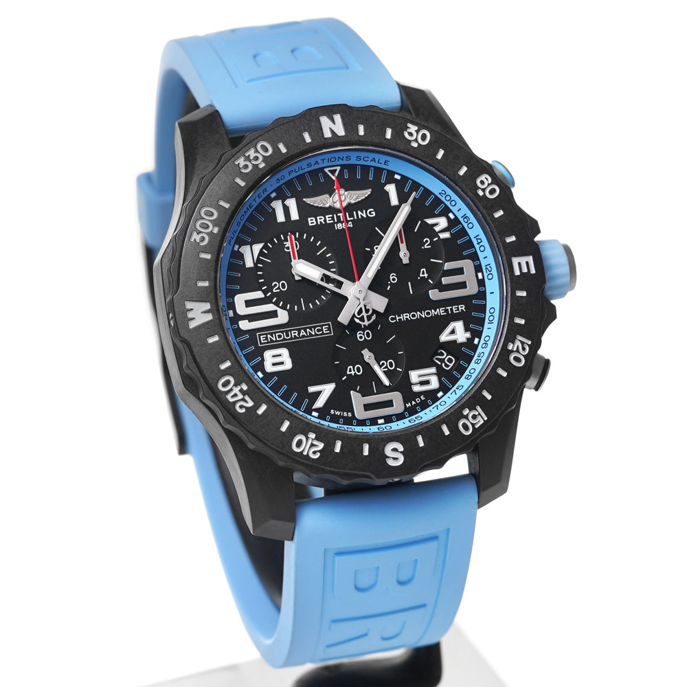  Shop Authentic Breitling Endurance Pro Black Dial Light Blue Rubber Strap Watch for Men - X82310281B1S1 - Luxxuri