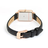  Shop Authentic Daniel Wellington Quadro White Dial Black Leather Strap Watch For Women - DW00100434 - Luxxuri