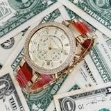  Shop Authentic Michael Kors Parker Gold Dial Two Tone Steel Strap Watch for Women - MK6139 - Luxxuri