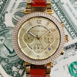  Shop Authentic Michael Kors Parker Gold Dial Two Tone Steel Strap Watch for Women - MK6139 - Luxxuri