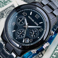  Shop Authentic Michael Kors Runway Black Ceramic Dial Black Steel Strap Watch for Women - MK5162 - Luxxuri