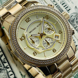  Shop Authentic Michael Kors Runway Gold Dial Gold Steel Strap Watch for Women - MK5575 - Luxxuri