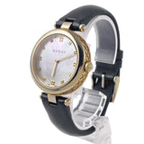  Shop Authentic Gucci Diamantissima Quartz Mother of Pearl Dial Black Leather Strap Watch for Women - YA141404 - Luxxuri