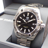  Shop Authentic Tag Heuer Aquaracer Black Dial Silver Steel Strap Watch for Men - WBD1110.BA0928 - Luxxuri