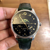  Shop Authentic Gucci G-Timeless Black Dial Green Leather Strap Unisex Watch - YA126326 - Luxxuri