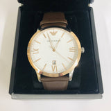  Shop Authentic Emporio Armani Giovanni Quartz White Dial Brown Leather Strap Watch For Men - AR11211 - Luxxuri