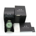  Shop Authentic Armani Exchange Banks Chronograph Green Dial Green Leather Strap Watch For Men - AX1725 - Luxxuri