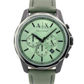  Shop Authentic Armani Exchange Banks Chronograph Green Dial Green Leather Strap Watch For Men - AX1725 - Luxxuri