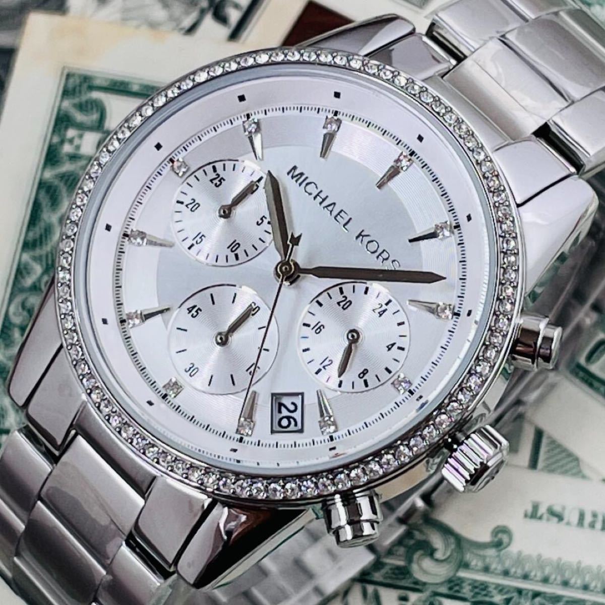  Shop Authentic Michael Kors Blair Silver Dial Two Tone Steel Strap Watch for Women - MK6137 - Luxxuri