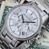  Shop Authentic Michael Kors Blair Silver Dial Two Tone Steel Strap Watch for Women - MK6137 - Luxxuri