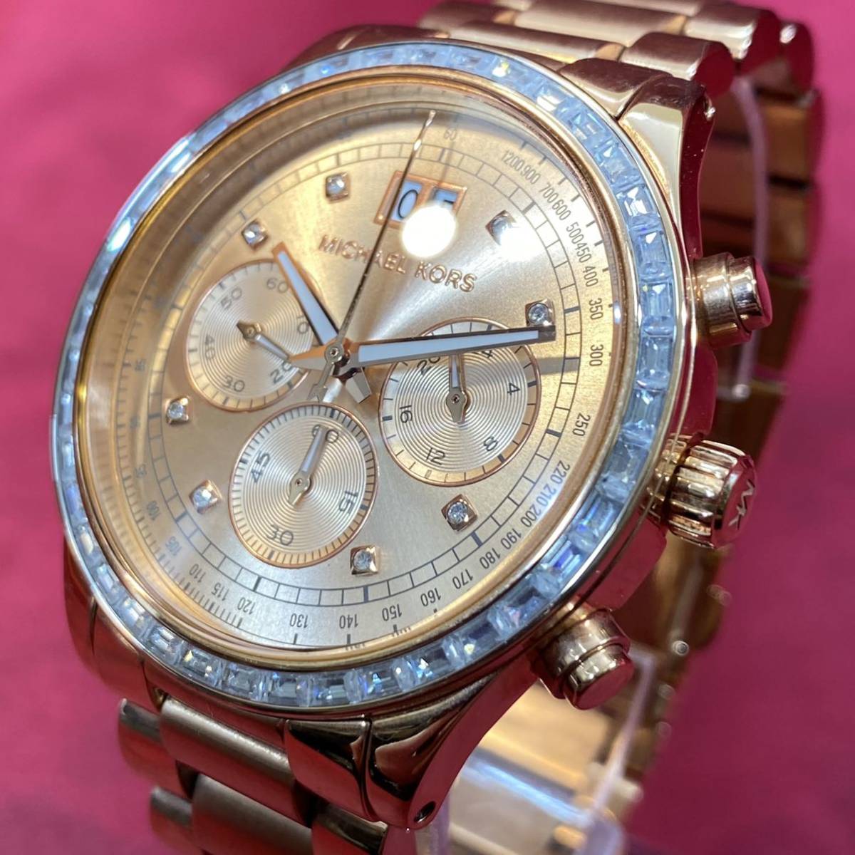  Shop Authentic Michael Kors Brinkley Rose Gold Dial Rose Gold Steel Strap Watch for Women - MK6204 - Luxxuri