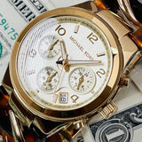  Shop Authentic Michael Kors Runway Gold Dial Two Tone Steel Strap Watch for Women - MK4222 - Luxxuri