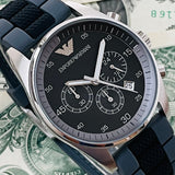  Shop Authentic Emporio Armani Sportivo Black Dial Two Tone Ceramic Bracelet Watch For Men - AR5866 - Luxxuri