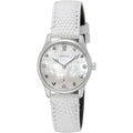  Shop Authentic Gucci G-Timeless Mother of Pearl White Dial White Leather Strap Watch For Women - YA126597 - Luxxuri