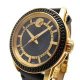  Shop Authentic Versace Code Quartz Black Dial Black Leather Strap Watch For Men - VEPO00320 - Luxxuri