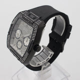  Shop Authentic Guess Phoenix Multifunction Crystals Silver Dial Black Steel Strap Watch For Men - GW0094G3 - Luxxuri