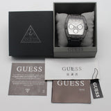  Shop Authentic Guess Phoenix Multifunction Crystals Silver Dial Black Steel Strap Watch For Men - GW0094G3 - Luxxuri