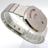  Shop Authentic Gucci Grip Quartz Silver Dial Silver Steel Strap Watch For Women - YA157438 - Luxxuri