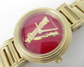  Shop Authentic Versace Virtus Mini Quartz Red Dial Gold Steel Strap Watch For Women - VET300321 - Luxxuri