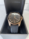  Shop Authentic Emporio Armani Sport Quartz Black Dial Black Rubber Strap Watch For Men - AR11101 - Luxxuri