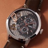  Shop Authentic Fossil Townsman Automatic Black Dial Brown Leather Strap Watch for Men -  ME1163 - Luxxuri