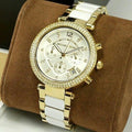  Shop Authentic Michael Kors Parker White Dial Two Tone Steel Strap Watch for Women - MK6119 - Luxxuri