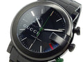  Shop Authentic Gucci G Chrono Black Dial Black Steel Strap Watch For Men - YA101331 - Luxxuri