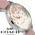 Coach Perry Silver Dial Pink Leather Strap Watch For Women - 14503325