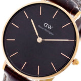  Shop Authentic Daniel Wellington Classic Petite York Black Dial Brown Leather Strap Watch For Women - DW00100170 - Luxxuri