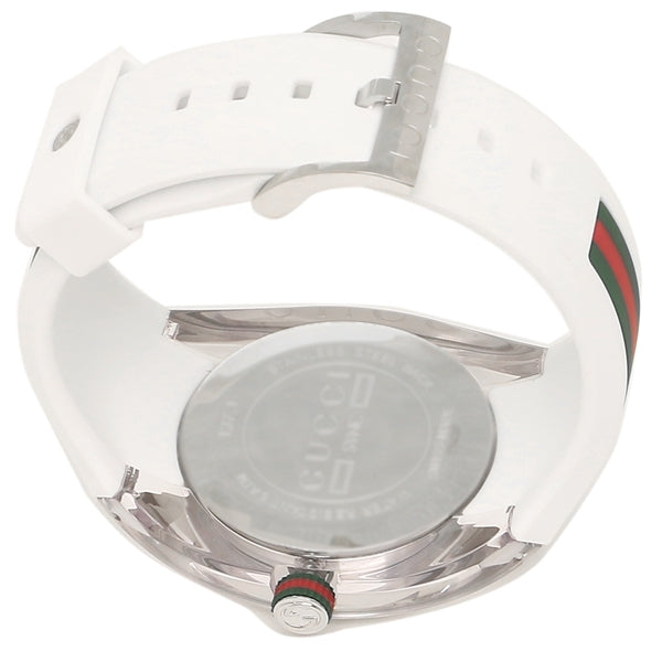  Shop Authentic Gucci SYNC XXL White Dial White Rubber Strap Watch For Men - YA137102 - Luxxuri