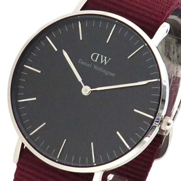  Shop Authentic Daniel Wellington Classic Roselyn Black Dial Maroon Nylon Strap Watch For Women - DW00100274 - Luxxuri