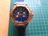  Shop Authentic Guess Rigor Analog Blue Dial Blue Denim Strap Watch For Men - W0040G6 - Luxxuri