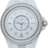  Shop Authentic Chanel J12 Quartz Diamonds White Dial White Steel Strap Watch for Women - J12 H3110 - Luxxuri