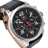  Shop Authentic Tommy Hilfiger Jake Chronograph Black Dial Black Leather Strap Watch for Men - 1791232 - Luxxuri