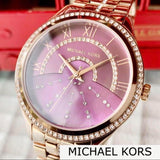  Shop Authentic Michael Kors Lauryn Pink Dial Rose Gold Steel Strap Watch for Women - MK3722 - Luxxuri