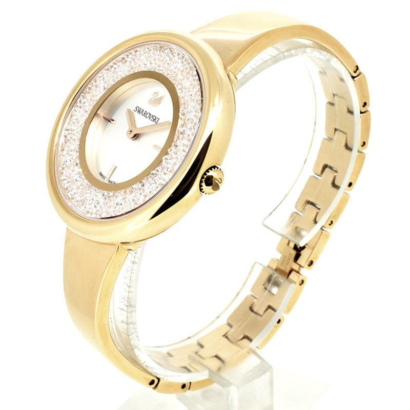  Shop Authentic Swarovski Crystalline Bracelet White Dial Gold Steel Strap Watch for Women - 5269253 - Luxxuri