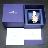  Shop Authentic Swarovski Octea Lux Chrono Pink Dial Pink Leather Strap Watch for Women - 5452501 - Luxxuri