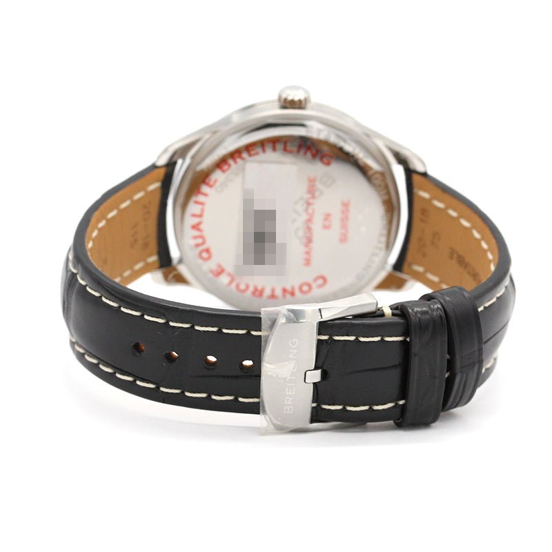  Shop Authentic Breitling Premier Automatic 40mm Day & Date Black Dial Black Leather Strap Mens Watch - A45340241B1P2 - Luxxuri