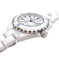  Shop Authentic Chanel J12 Quartz White Dial White Steel Strap Watch for Women - J12 H5698 - Luxxuri