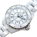  Shop Authentic Chanel J12 Quartz White Dial White Steel Strap Watch for Women - J12 H5698 - Luxxuri