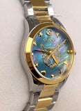  Shop Authentic Gucci G Timeless Quartz Mother of Pearl Blue Dial Two Tone Steel Strap Watch For Women - YA1265011 - Luxxuri