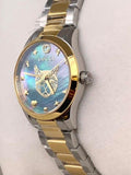  Shop Authentic Gucci G Timeless Quartz Mother of Pearl Blue Dial Two Tone Steel Strap Watch For Women - YA1265011 - Luxxuri
