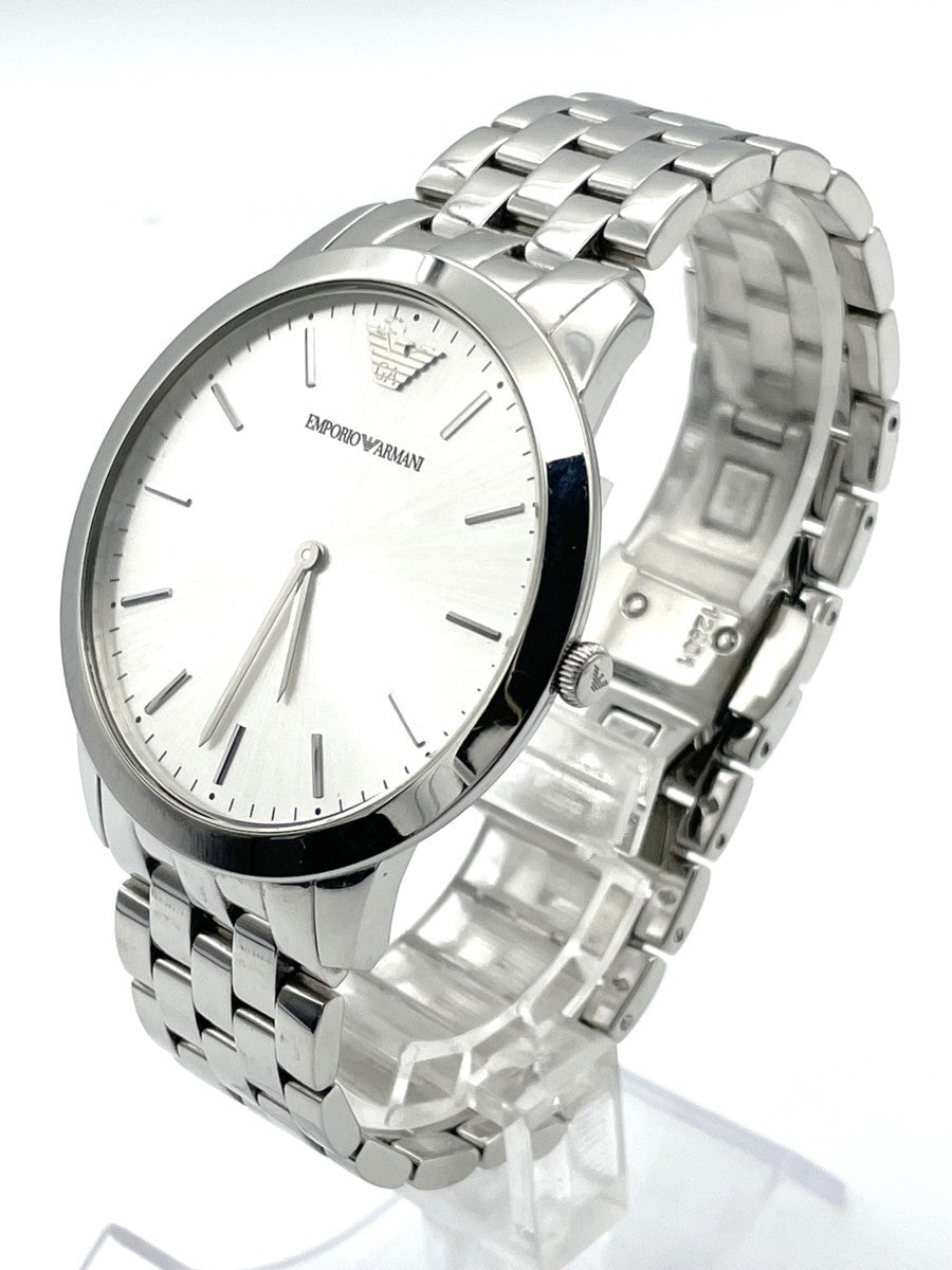  Shop Authentic Emporio Armani Classic Quartz Silver Dial Silver Steel Strap Watch For Men - AR1745 - Luxxuri