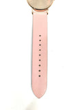 Coach Delancey Gold Dial Pink Leather Strap Watch for Women - 14503332