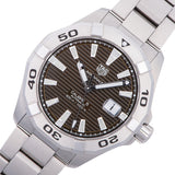  Shop Authentic Tag Heuer Aquaracer Calibre 5 Automatic Sunray Brown Dial Silver Steel Strap Watch for Men - WAY2018.BA0927 - Luxxuri